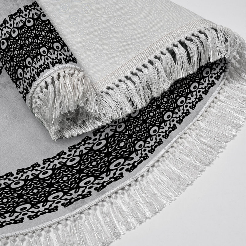 Premium Bathmat Set (2 Pieces), Grey, 19.7 x 23.6 inches & 23.6 x 39.4 inches | 100% Polyester, 25.1 oz/sq yd | Non-Slip Underside, Antibacterial, Easy to Clean, Machine Washable | Perfect for Elegant Bathroom Decor