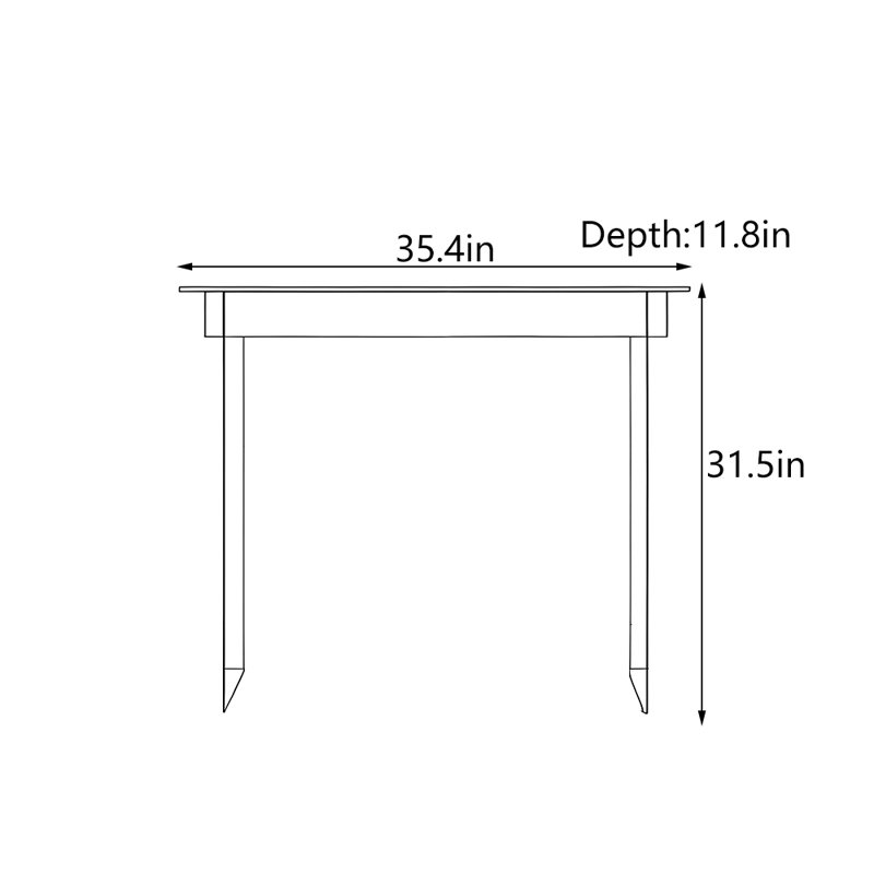 Table d'entrée Nordic Minimalist