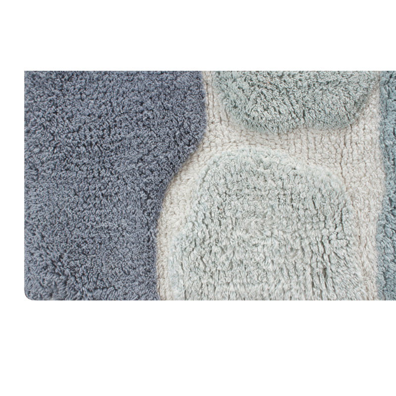 Creline Bath Rug - Denim Blue, Blue