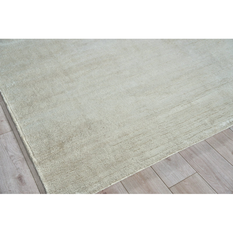 Plush Area Rug in White, Rectangle 8' x 10'