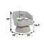 Fauteuil demi-tonneau rembourré pivotant-880815035