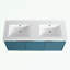 Wall Mounted Bathroom Vanity with Resin Double Sink and 3 Soft-Close Doors-1486899092