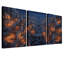 «Blue Canyon Cliffside Village», ensemble de 3 toiles murales-1791073038