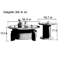 Ensemble de tables basses Walnut