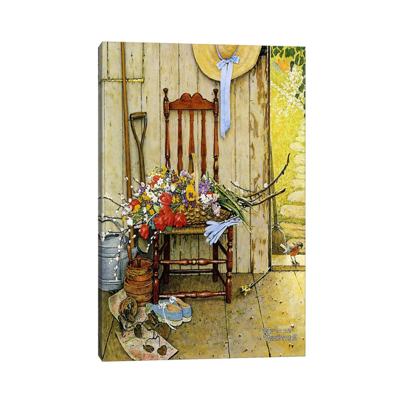 Norman Rockwell - Print on Canvas, 20.32 cm H x 30.48 cm W, Wrapped Canvas