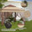 Outsunny 11' X 11' Pop Up Canopy, Outdoor Patio Gazebo Shelter With Removable Zipper Netting, Instant Event Tent W/ 114 Square Feet Of Shade And Carry Bag For Backyard, Garden, Khaki-124670283