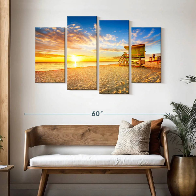 South Beach Lifeguard Tower Miami, 32" H x 52" W