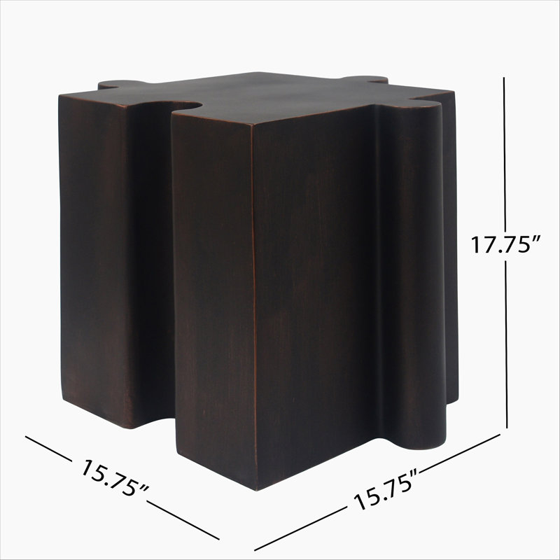 Table de bout MGO, H 17,75 po x l 15,75 po x P 15,75 po, Cuivre, 1