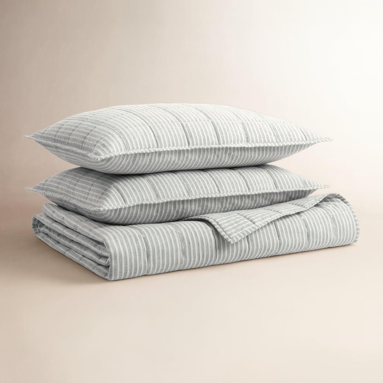 Canfield Quilt Set, Queen Quilt + 2 Queen Shams, Navy