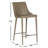 Bohy Modern PU Leather Counter Stool with Chrome Iron Frame-1163564029