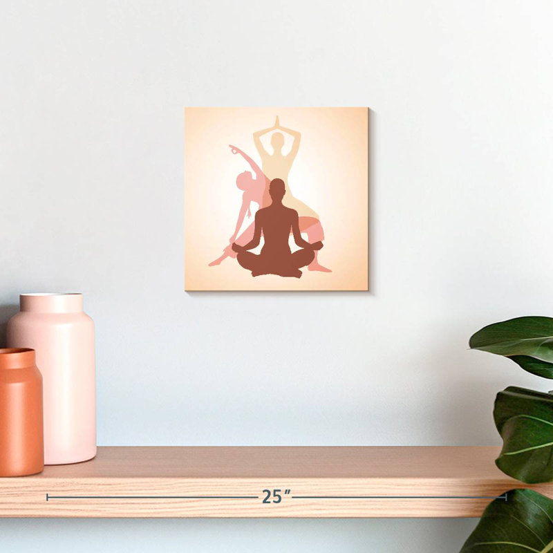 Kerrick Yoga Poses, 10" H x 10" W