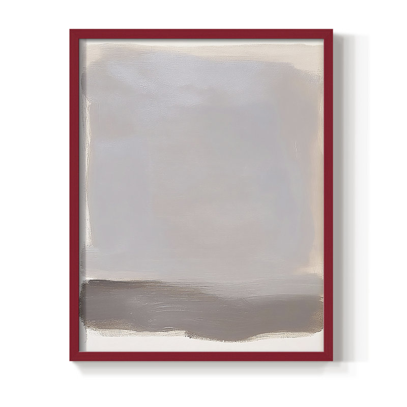 "ABSTRACT Series DCCXV III" par J Paul, H 11 po x l 9 po, Rouge