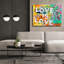«Love Is Love» par Dean Russo, art mural sur toile-1203306389