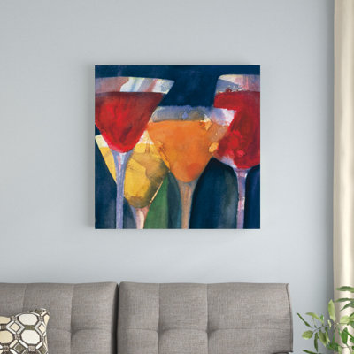 " Four Mixed Drinks " by Michael Clark Painting Print