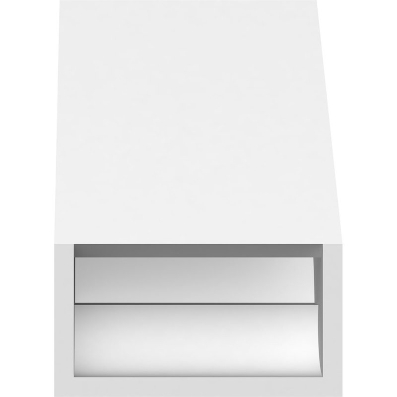 Attelle de genou en PVC de qualité architecturale standard Aspen l 5 po x P 8 po x H 8 po, H 8 po x l 5 po x P 8 po
