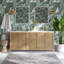 Benita 72" Rattan and Oak Bathroom Vanity