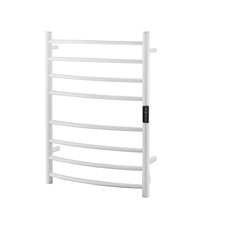 Chauffe-serviettes électrique 8 bars, Blanc poli