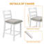 Ensemble de salle à manger moderne de 30 po pour 3 personnes avec station de charge et rangement réglable à 3 niveaux, table de bar peu encombrante et 2 chaises de bar avec revêtement pour petits espaces, café, bar, coin-repas-1612557808-1612557814