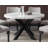 Fishburne Xena White Marble Top 52" Round Dining Table