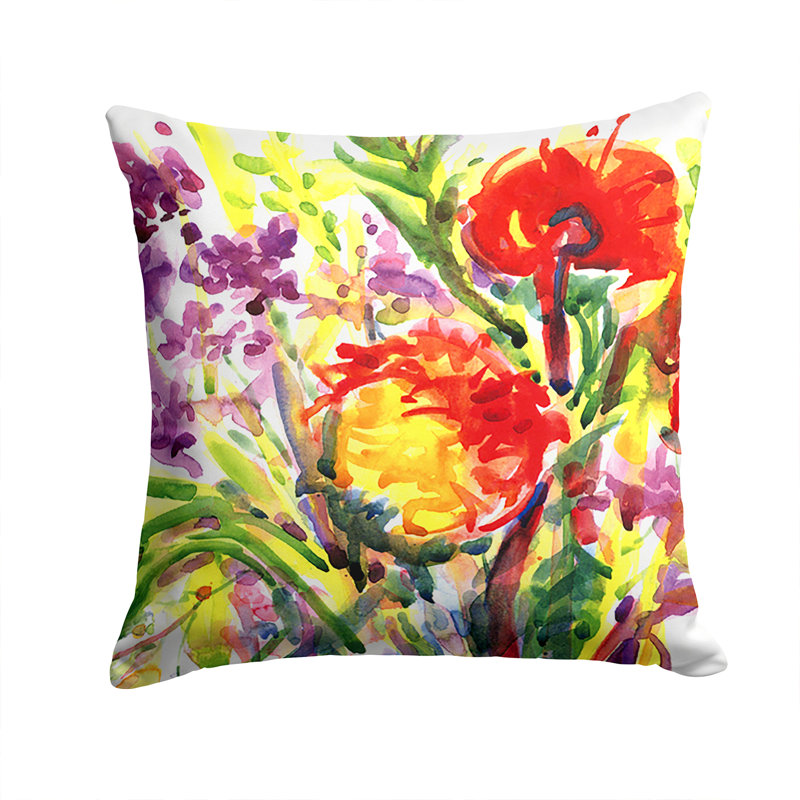 Coussin décoratif intérieur/extérieur fleur