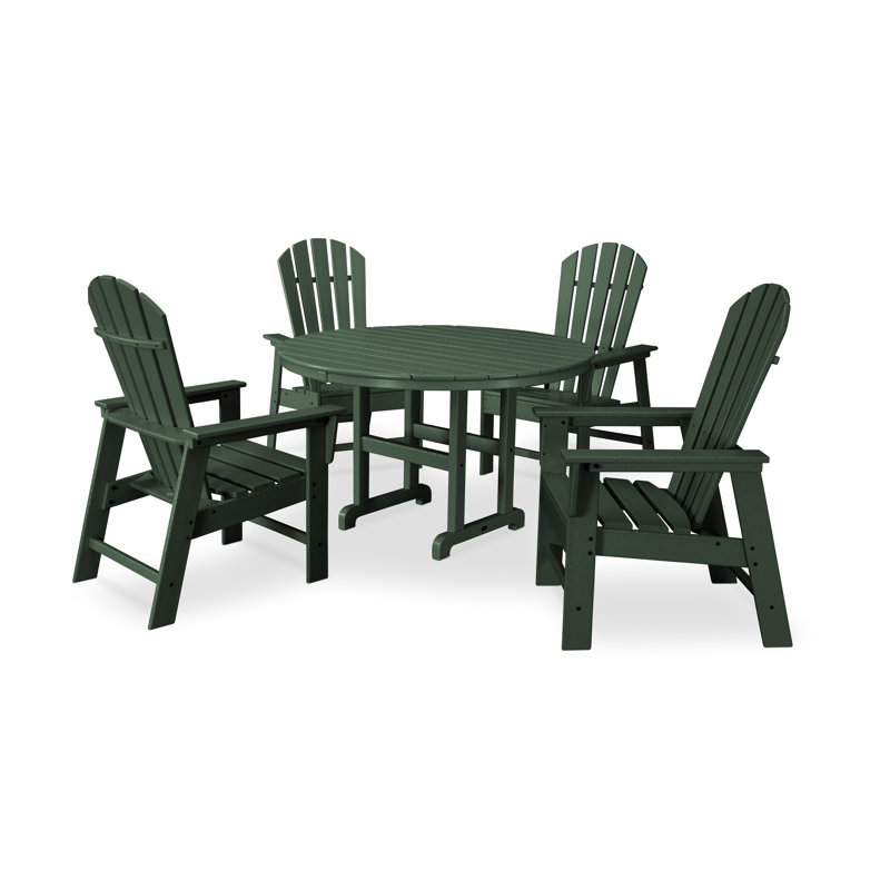Ensemble repas 5 pièces POLYWOOD South Beach, Vert
