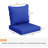 Outdoor Chair Cushion And Pillow , 4 Navy Blue, Comfortable Experience Patio Back Blue 4, Comfort Zone