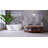 KSWIN 12'' Gray/White Ceramic Rectangular Bathroom Sink