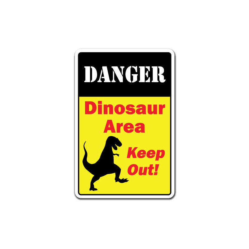 Signe de danger dinosaure