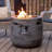 Oak Barrel Fire Pit