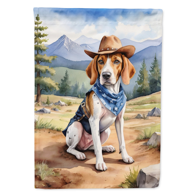 Drapeau Cowboy Welcome Garden, Foxhound anglais