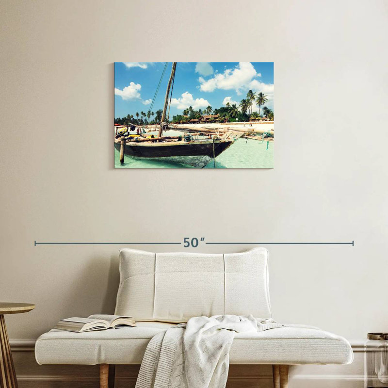 Mehar Zanzibar Island Boat, 20" H x 30" W