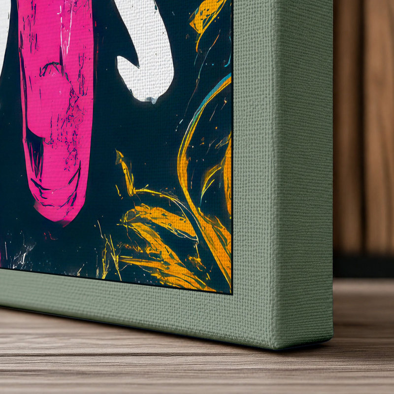 Magenta Elephant Boho - Print, 24x16 - 61.0 x 40.6 cm, Sage Border