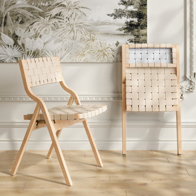 Ensemble de 2 chaises pliantes et empilables