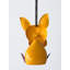 Statue suspendue chien gonflable jaune