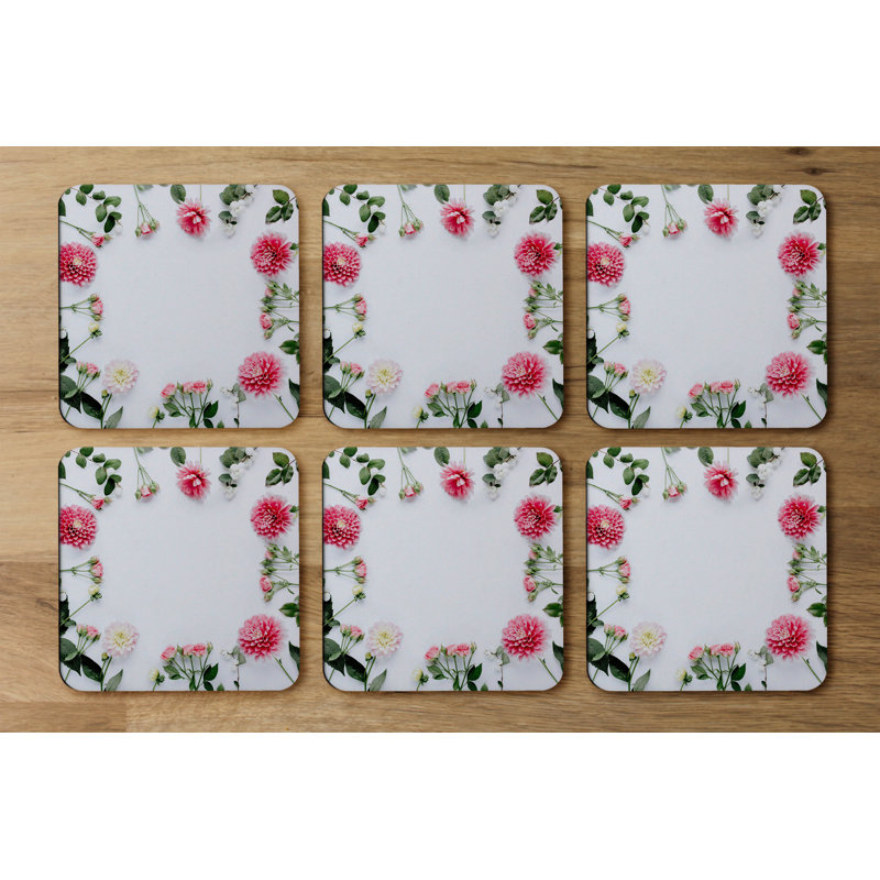 Square 6 Piece Coaster Set