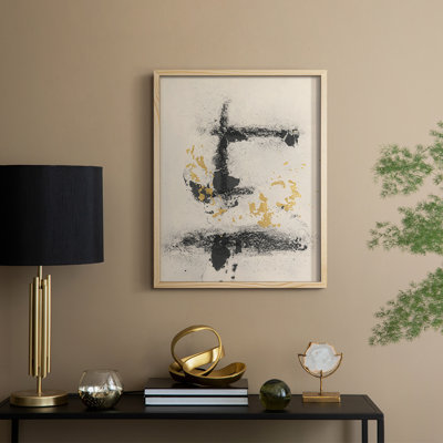 Charcoal Remnants II Framed Print - Solid Wood