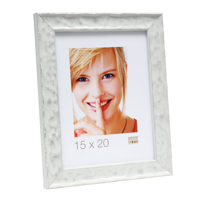 Nancy Wood Embossed Picture Frame, 54cm H x 44cm W x 2.3cm D, White