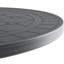 Ensemble de salle à manger 3 pièces en aluminium coulé toutes saisons comprenant 2 chaises pivotantes et une table ronde de 39,37 po avec structure noire-2131405666