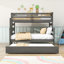 Lit superposé simple en bois avec tiroirs simples Kaytlynne-131075055