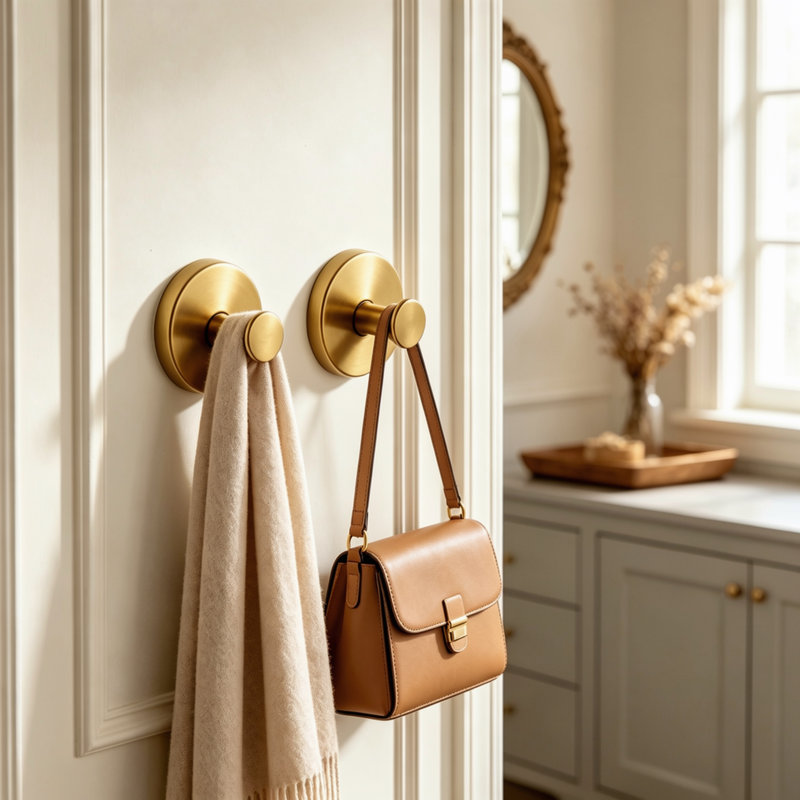 Shower Suction Hook 2 Pack Heavy Duty Vacuum Suction Cup Towel Rack No Drilling Detachable Hanger for Front Door Glass Window Bathroom Kitchen Wall Coat Robe