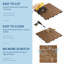 Carreaux de terrasse en bois d'acacia, 12 po x 12 po, emboîtables-122457848-122457847