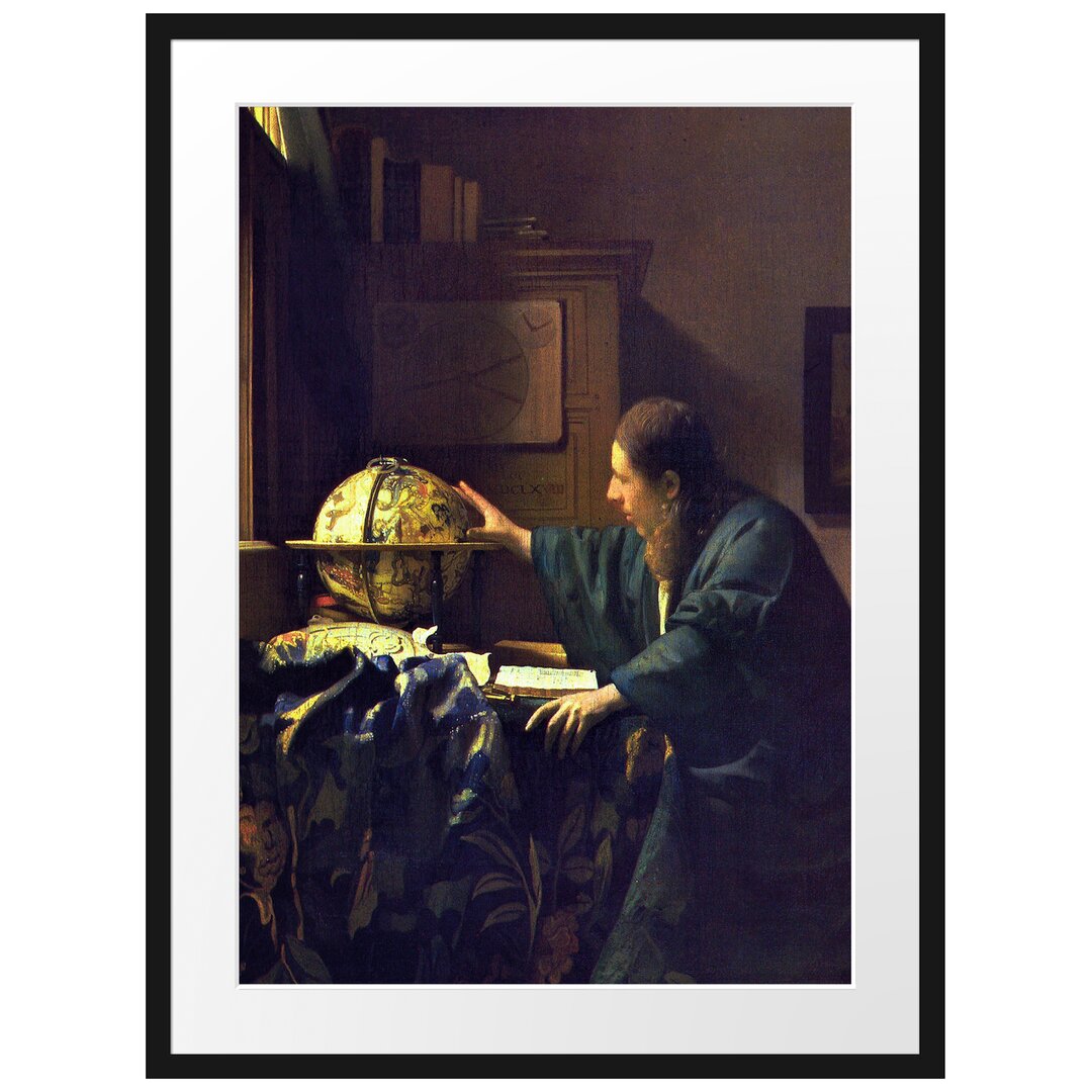 Gerahmter Kunstdruck The Astronomer von Johannes Vermeer