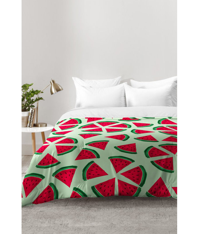 Ensemble d'édredon Melon Choly, Édredon double / grand + 2 taies décoratives sta
