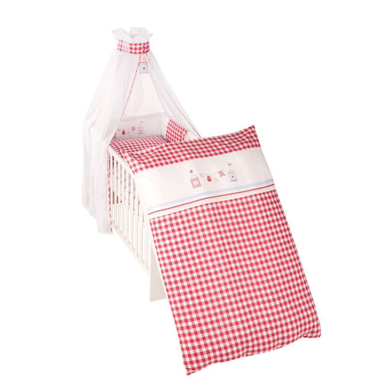 Sunny Day 4 Piece Cot Bedding Set, Red