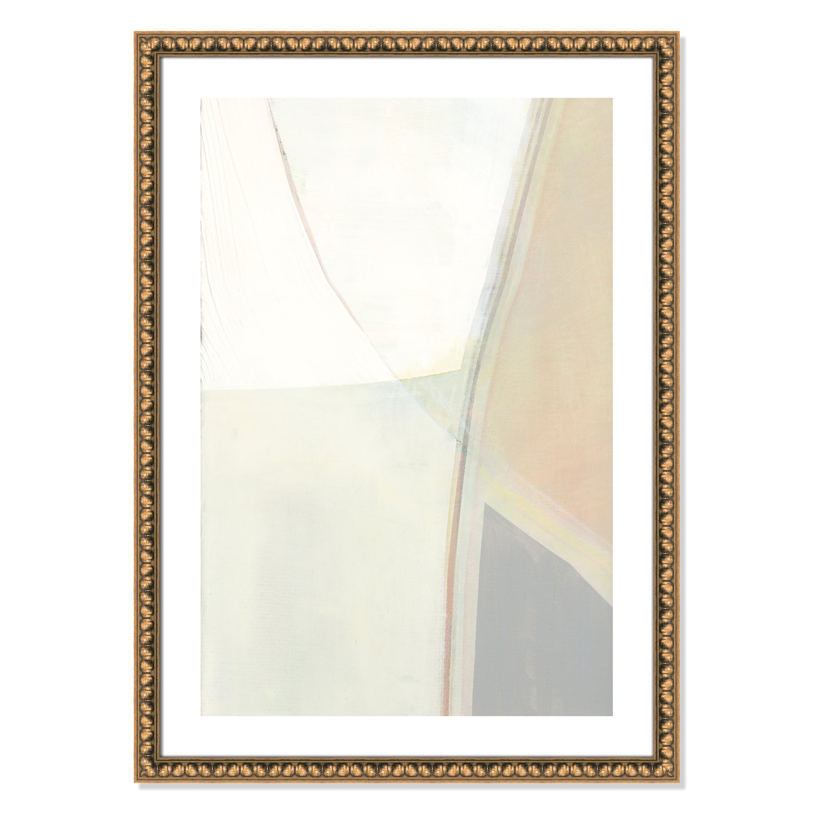 In Neutral II - Painting Print, Gold Bead Framed Paper, 35.5" H x 25.5" W x 1.13" D