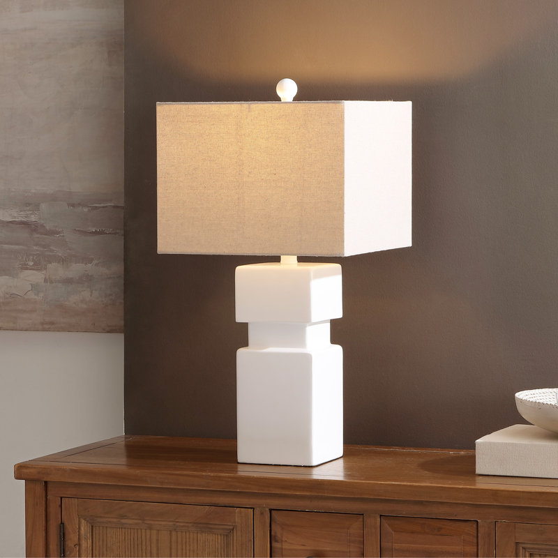 Lampe de table en résine Ardra, 24 pouces