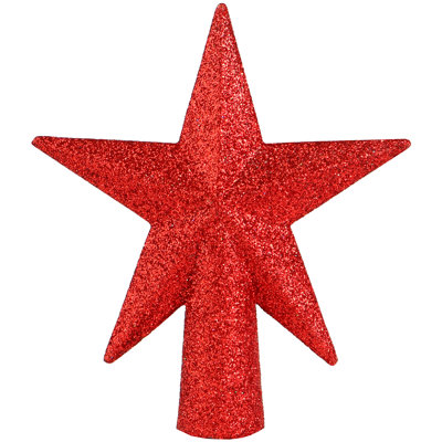 Glitter Star Tree Topper 5.5"