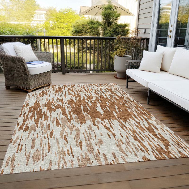 Tapis rectangulaire Aleighna avec envers antidérapant, Rectangulaire 8 pi x 10 pi