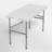 4Ft Plastic Folding Table, Bi-Fold Event Table, Indoor Outdoor Camping Card Table with Carrying Handle-111706755