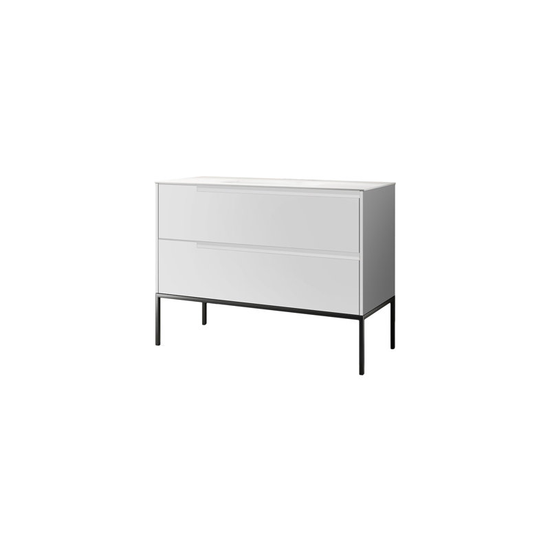 Base de meuble-lavabo simple 18,5 po seulement, Blanc